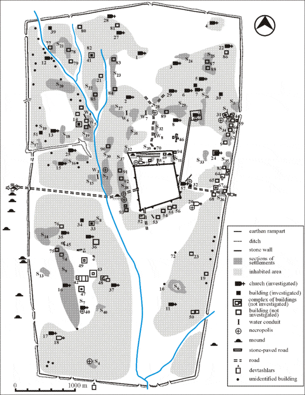 Bulgarian Castles Pliska plan (1)