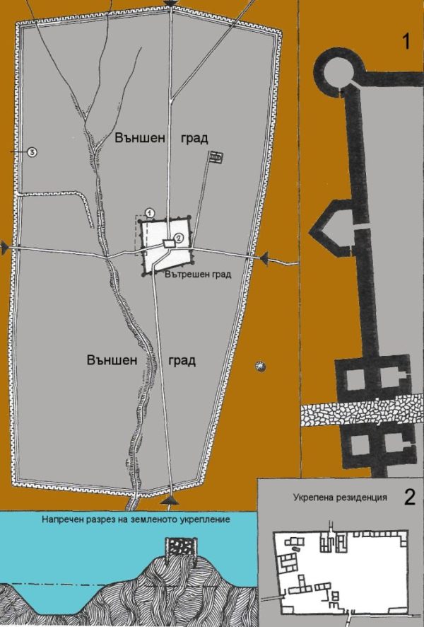 Bulgarian Castles Pliska plan (1)