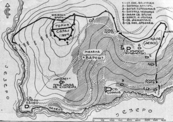 Bulgarian Castles Samuil ohrid plan