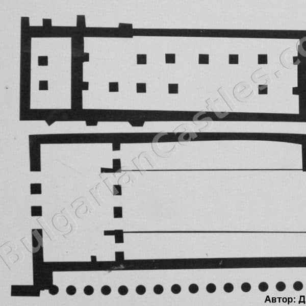 bulgarian castles storgozia plan bazilika