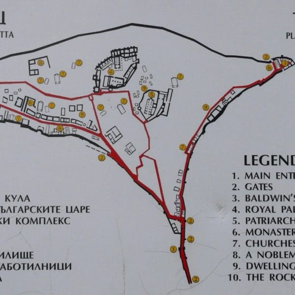 bulgarian castles tsarevets plan