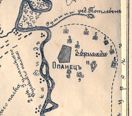 С. Опанец - редут №1 2 С. Опанец - 1
